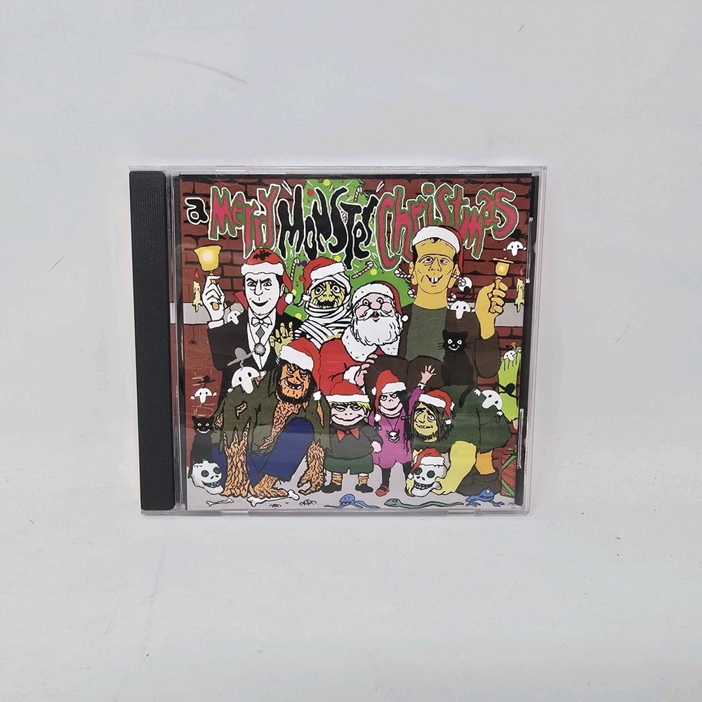 A Merry Monster Christmas CD Len Maxwell Frankenstein Dracula Holiday Music 2006